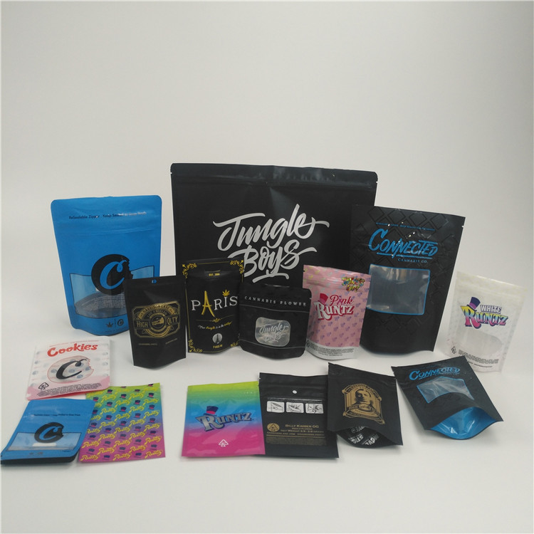 Childproof Ziplocke Stoneyパッチ袋3.5gを包む証拠の草の香をかいで下さい