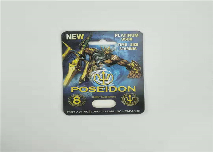 Ecoの友好的なまめカード男性の増強物のカプセルのための包装のサイ7の紙カードのディスプレイ・ケース