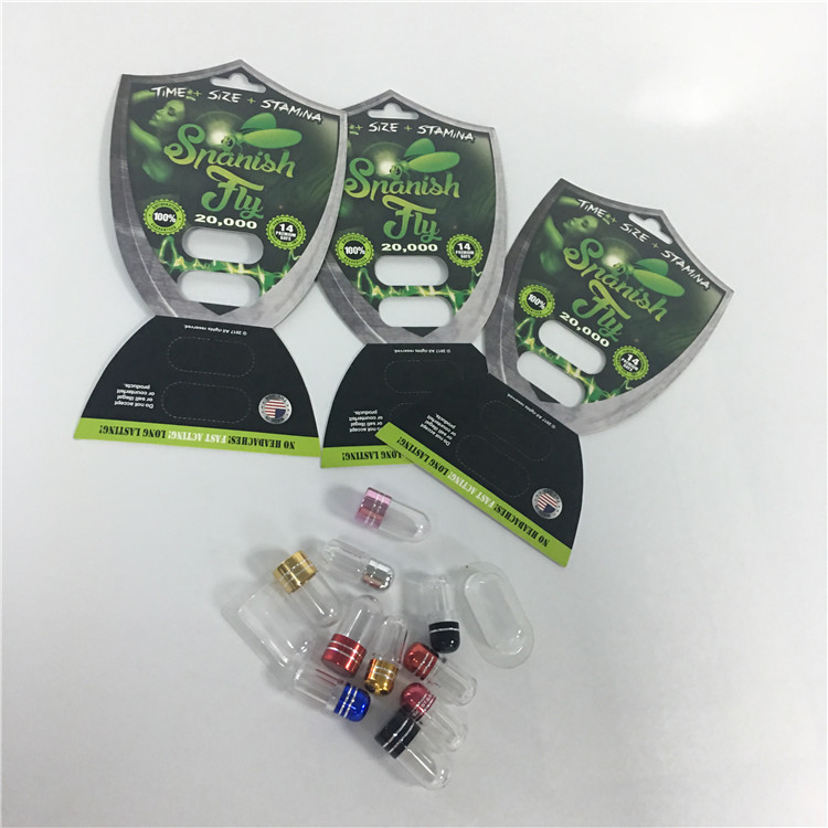 再生利用できるまめカード弾丸が付いている包装のはえの男性の強化のカプセルの丸薬カード