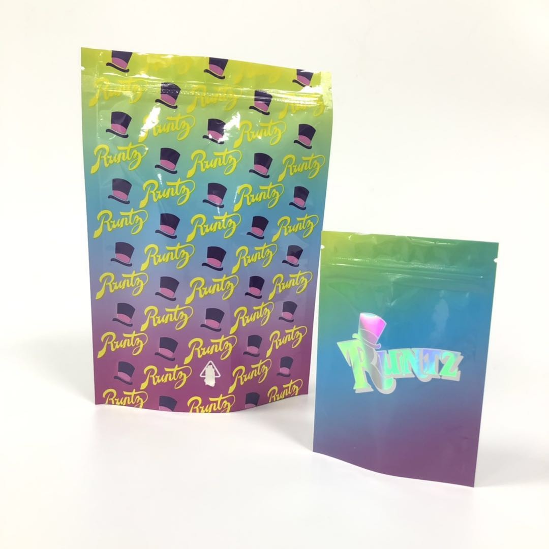 3.5グラムはマイラーのジップ ロック式の雑草の臭いの証拠のRuntzの麻袋を包む草の香を立てます