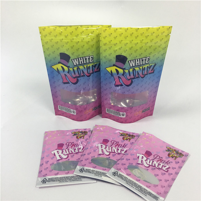 小型ジップ ロック式の雑草プラスチックCBDの葉のクッキー袋を包む臭いの証拠の草の香