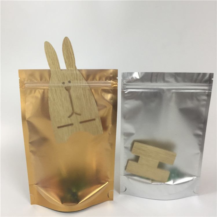 薄板にされたアルミ ホイルのジッパー ロック袋は防止袋の透明な側面の湿気を立てます