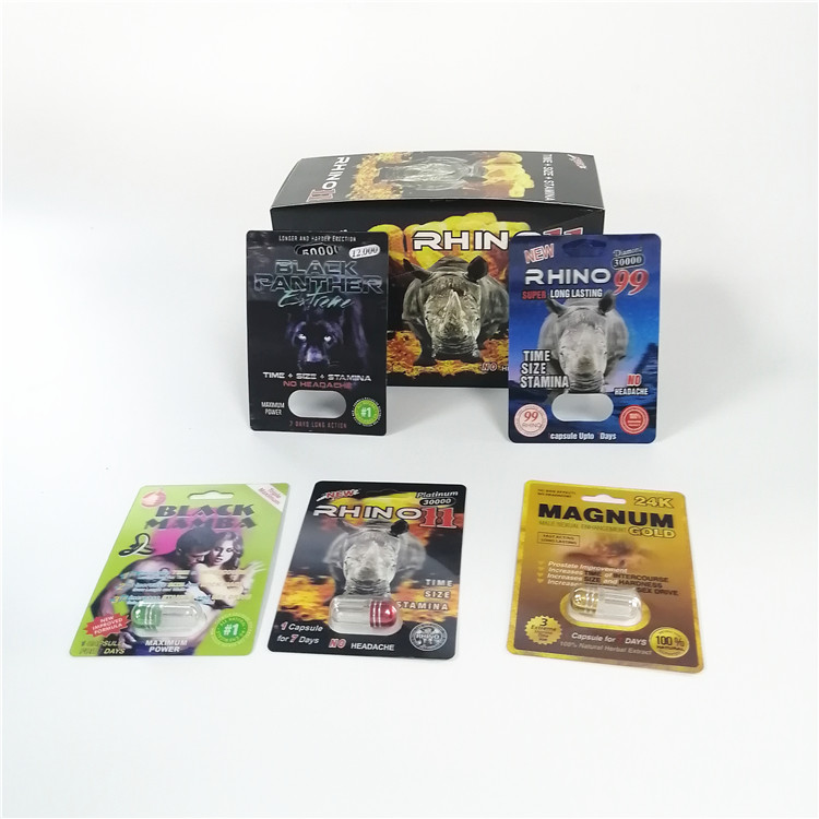 性の強化の丸薬まめカード粉の性のカプセルのパックのための包装のサイ シリーズ