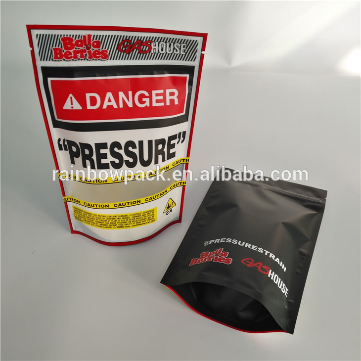 Childproof Ziplocke Stoneyパッチ袋3.5gを包む証拠の草の香をかいで下さい