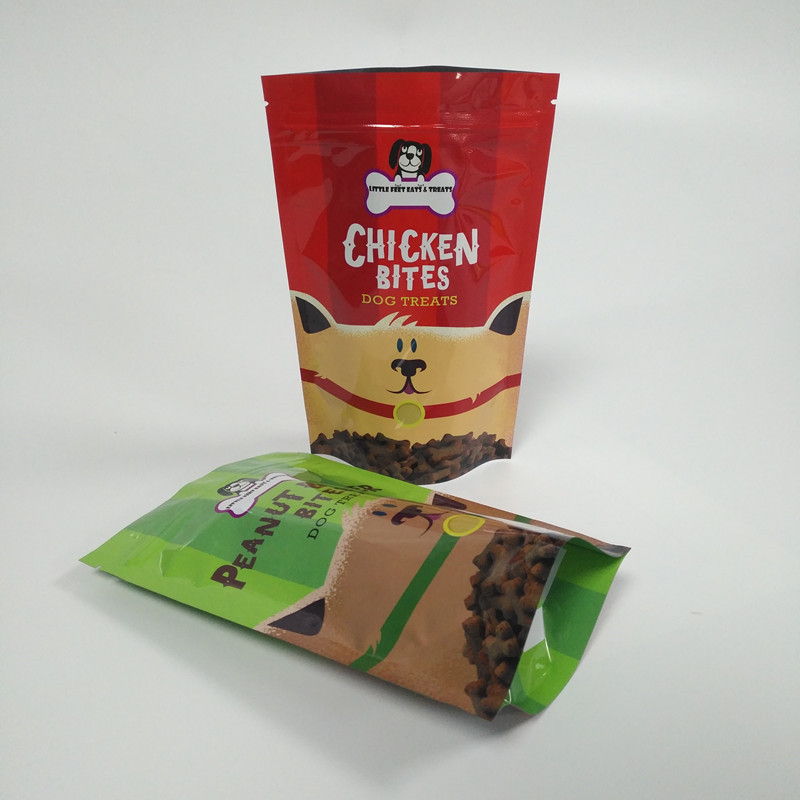 ジップ ロック式ホイルの袋の包装のペット フード袋明確な窓との120ミクロンの厚さ