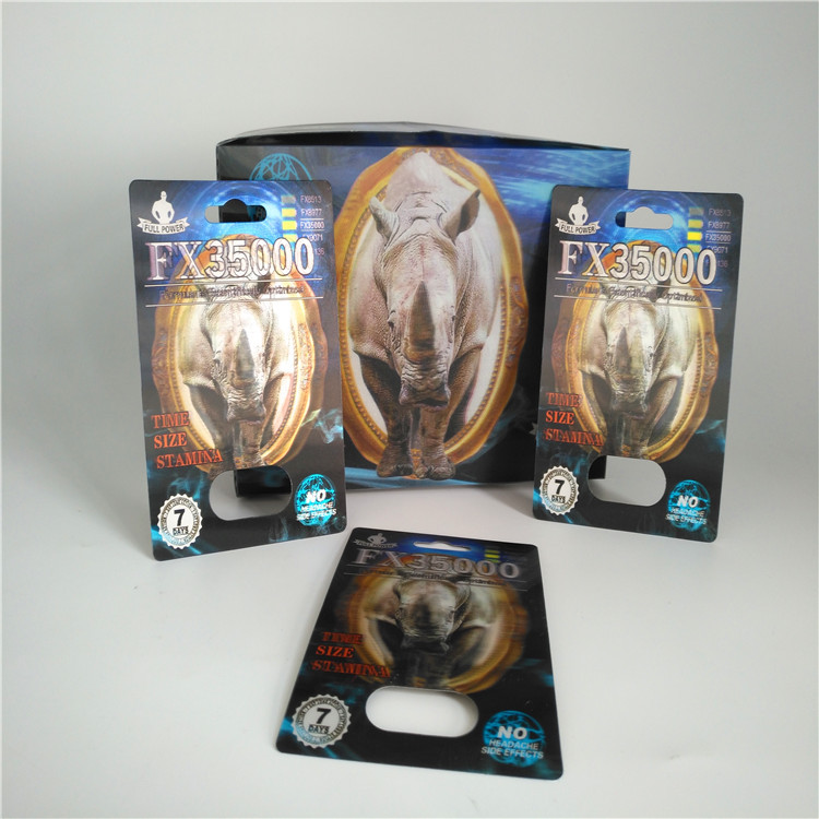 男性の性の性能の強化の丸薬のためにレンズ3dを包むサイの丸薬まめカード