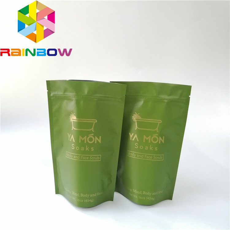 ホイルによって並べられるプラスチックはジッパーの袋のバス ソルトのスキン ケアの包装のグラビア印刷の印刷を立てます