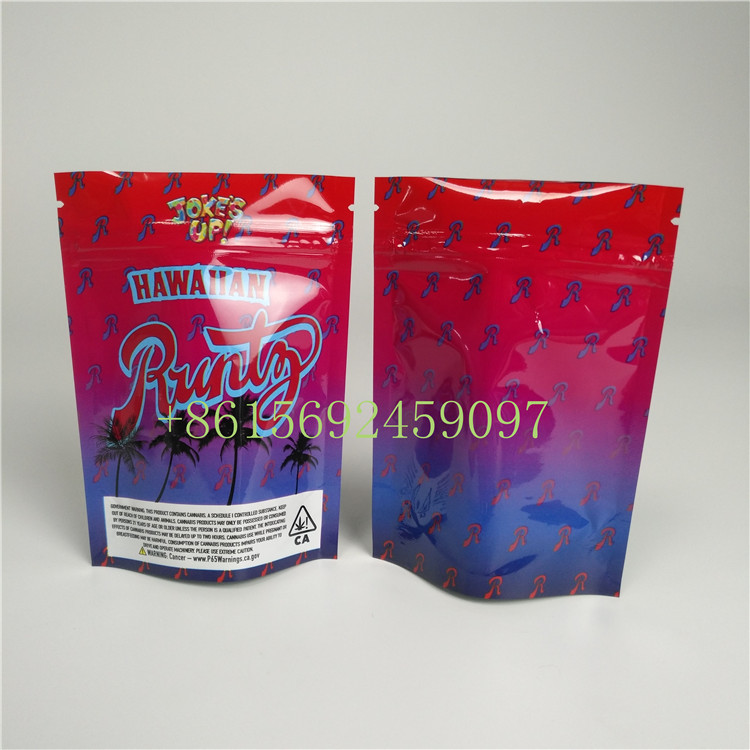 プラスチック ジッパー ロックの草の香の包装のジャングルの男の子のRuntzの雑草のクッキーの袋