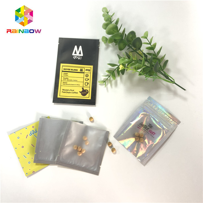 クリア バックの小型3x5インチを包む証拠によってヒート シールされる化粧品のタブレットの丸薬をかいで下さい