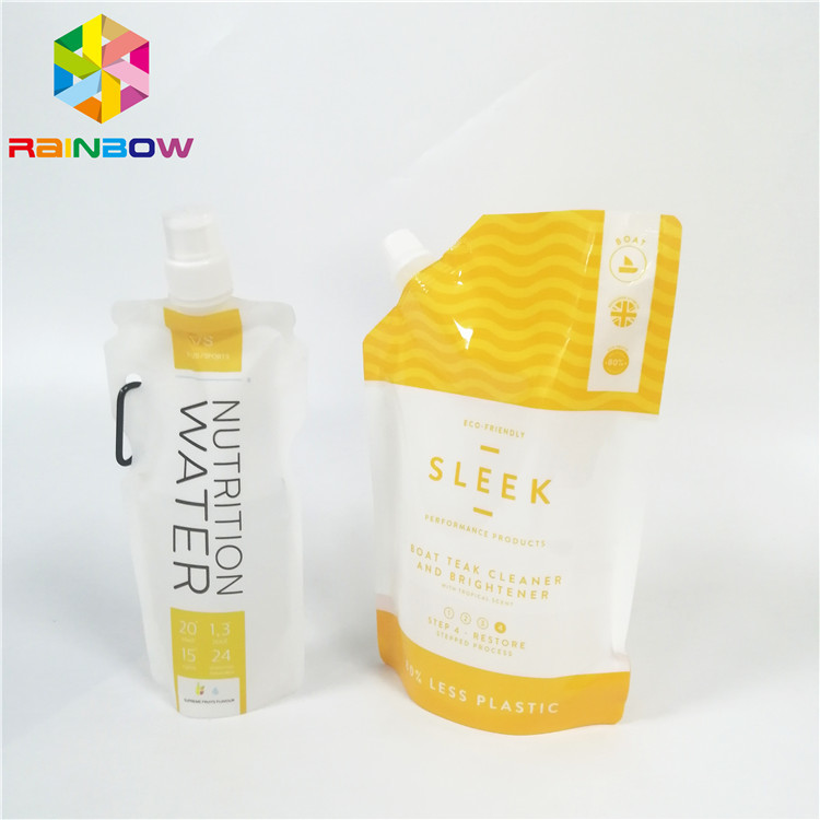 薄板になる光沢のある表面の液体の飲み物ジュースのナイロン袋を包む漏出証拠の口の袋