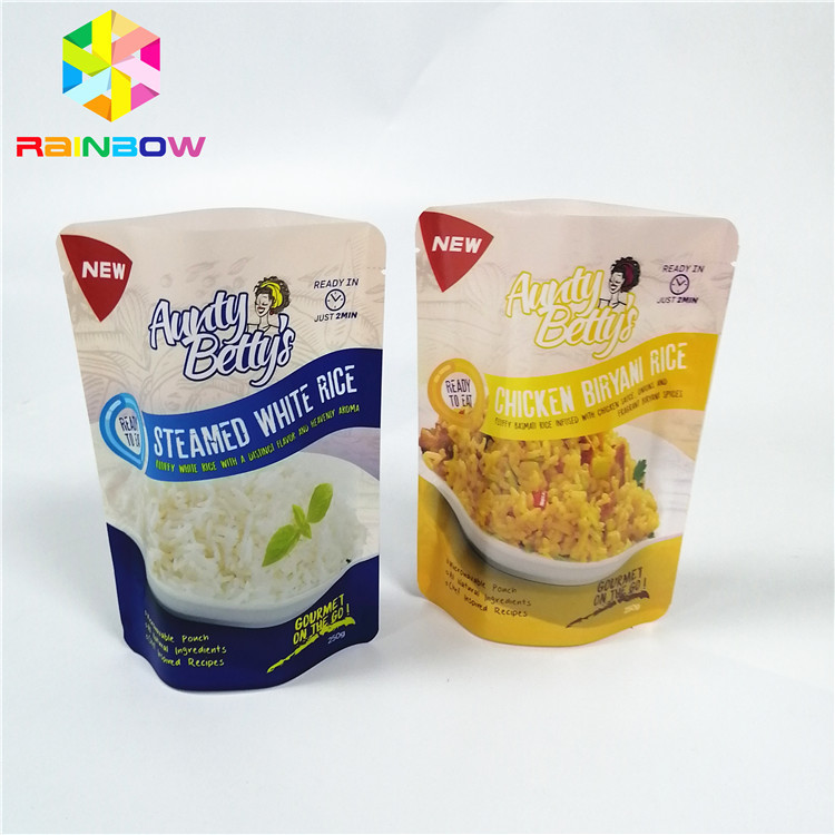 冷凍食品のプラスチック袋の包装はナイロン真空のレトルト貯蔵を立てます