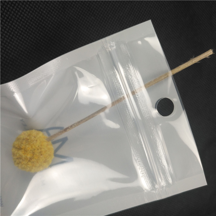 透明な前部光沢のある光沢があるプラスチック ジッパーの袋のネックレスの宝石類のパッキング