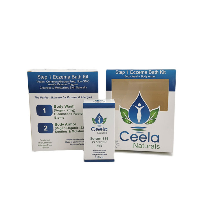 小売りのスキン ケア ボディ洗浄塗布を包む光沢のある白いボール紙の紙箱