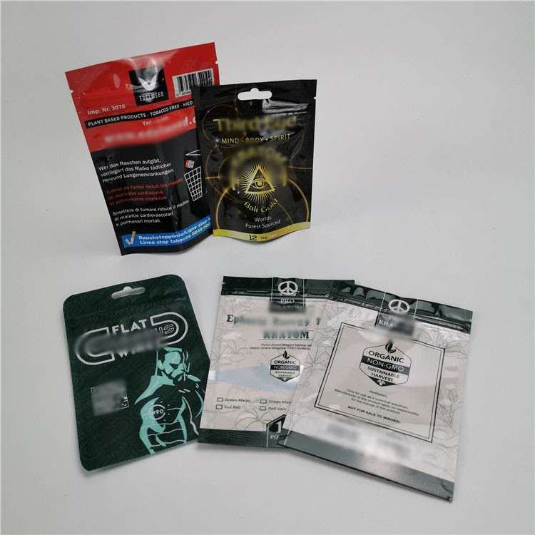 プラスチック キャンデーのクッキーの包装は袋の臭いの証拠の子供の抵抗力がある出口袋を立てます