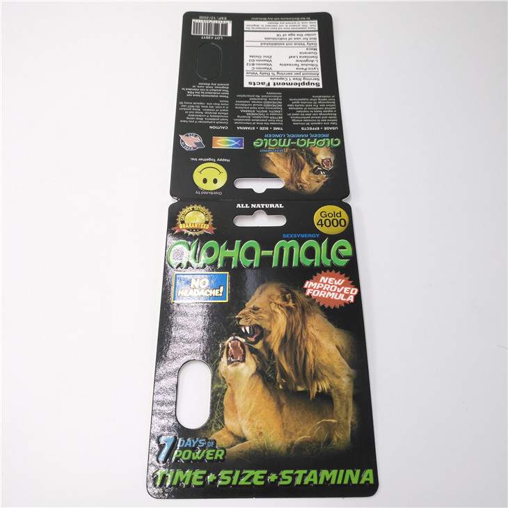 CMYKの色によってカスタマイズされるプラスチック丸薬ペーパー包装カード