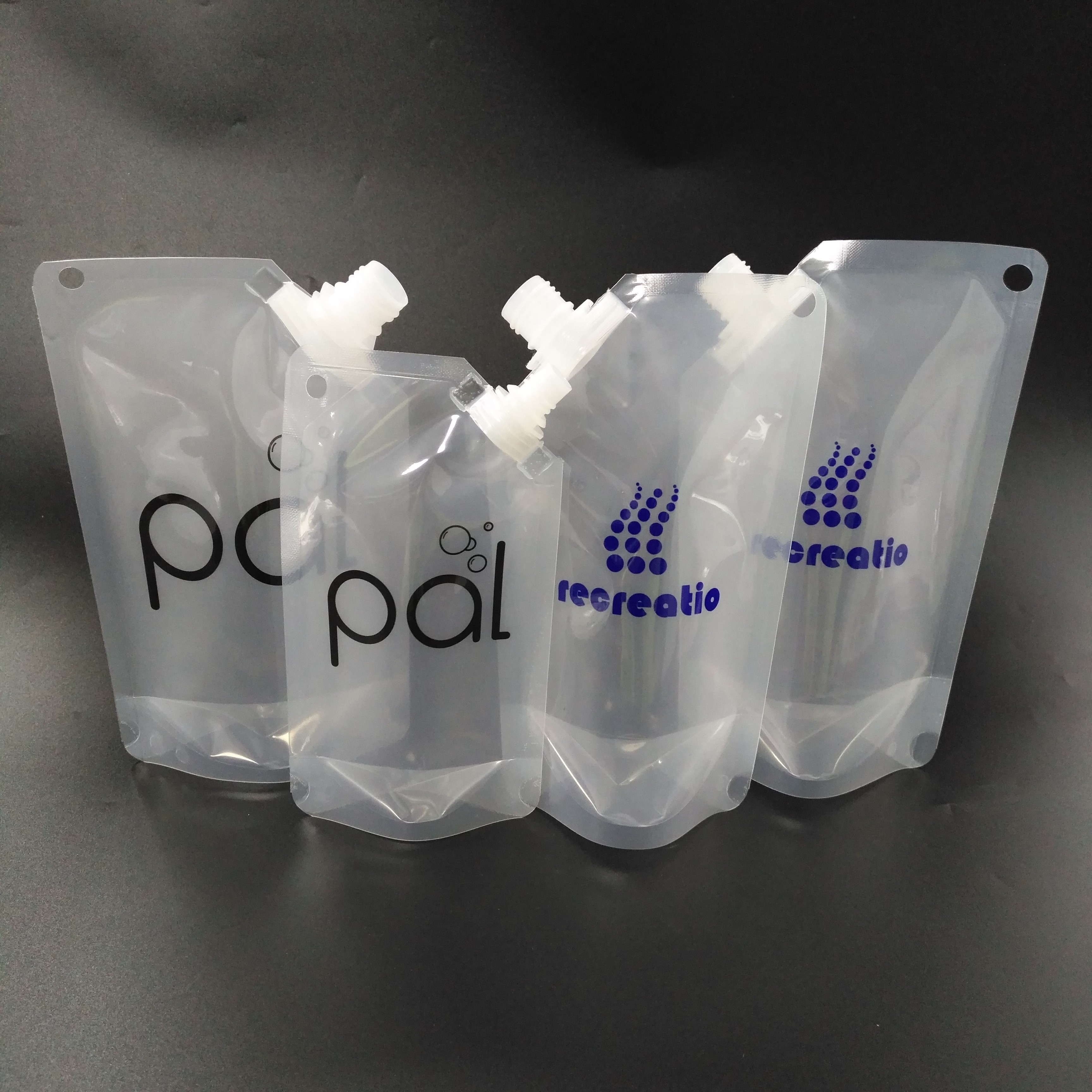 強いシーリング透明な1000ml飲み物は袋を立てます