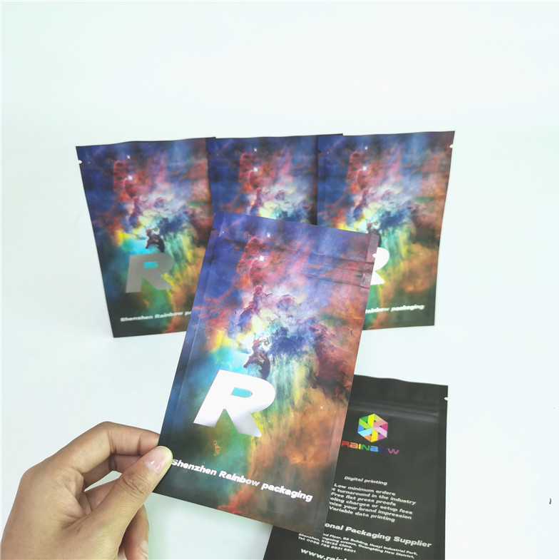 臭いの証拠の丸薬包装のためのジップ ロック式の磨き粉を包む平らなプラスチック袋