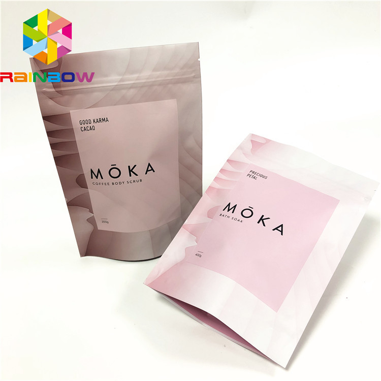 良質の生物分解性の臭いの証拠の無光沢の黒いジップ ロック式のプラスチック包装袋