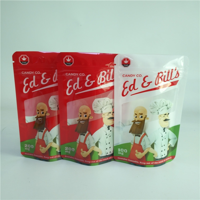 習慣はResealable草の香包装袋CBD Gummiesの袋のカプセルの磨き粉を印刷した