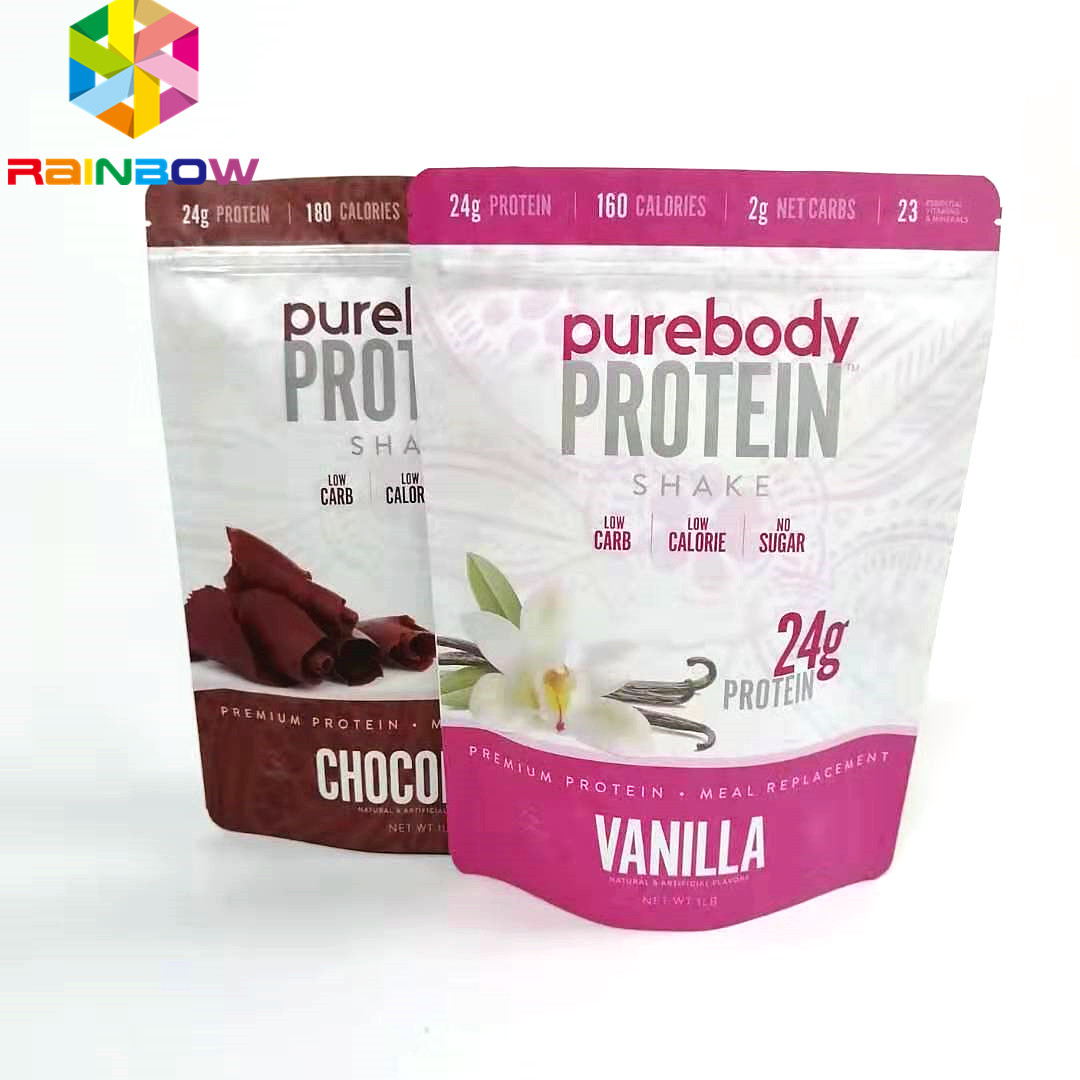 食糧/粉の習慣のためのジップ ロック式袋の上のResealable立場はマットの終わりの包装の袋袋を印刷した