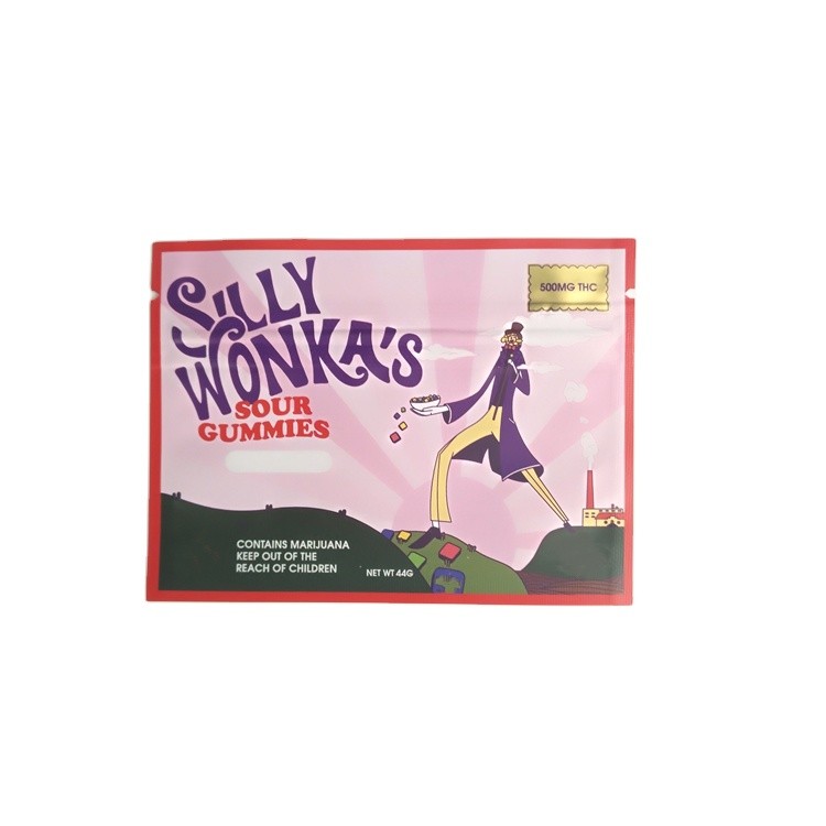 Prerollのタバコ3のジッパー袋が付いている側面のシールの袋を印刷する金のためのシンセンの製造者の小型磨き粉