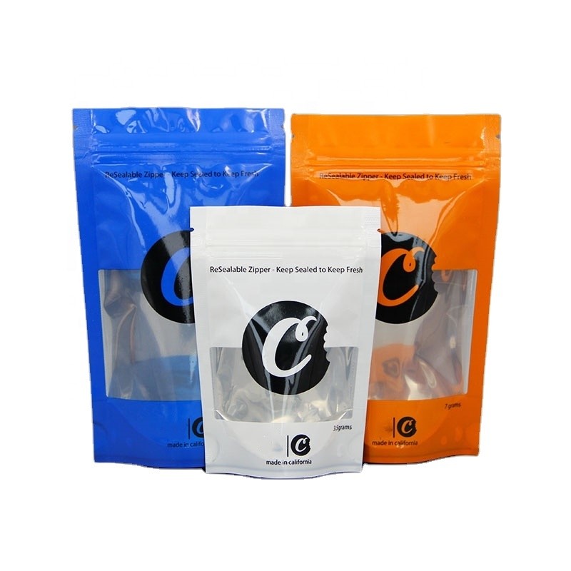 臭いは草の香粘着性くま包装袋のクッキーが雑草の花のために袋に入れる包装袋CBDの麻を検査する