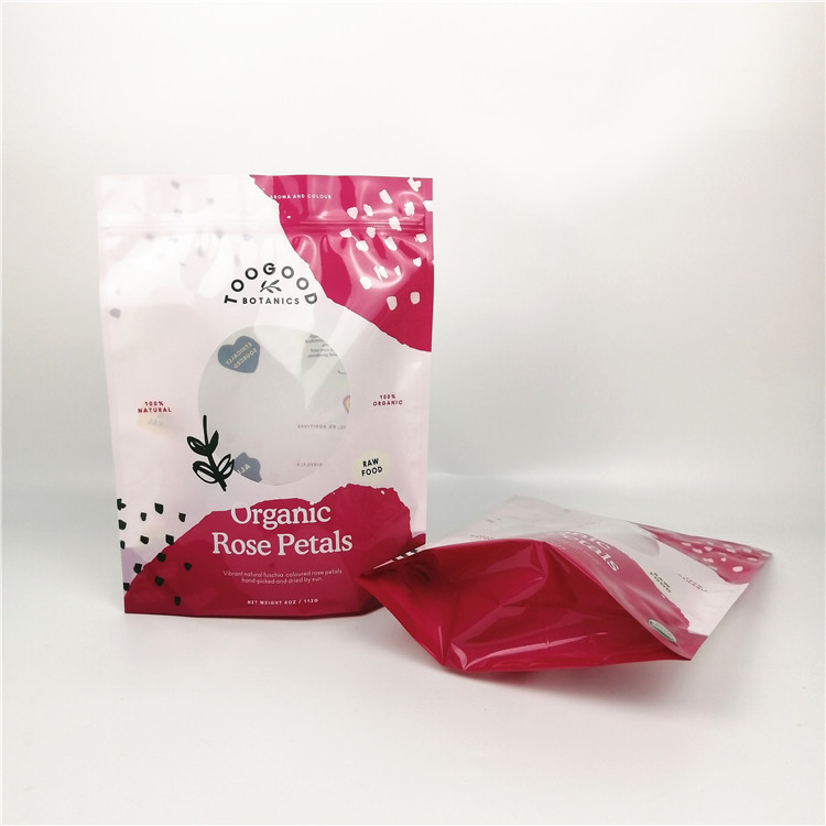 0.125oz 3.5gの花はジッパー袋の上にCYMKを立つ粉にする