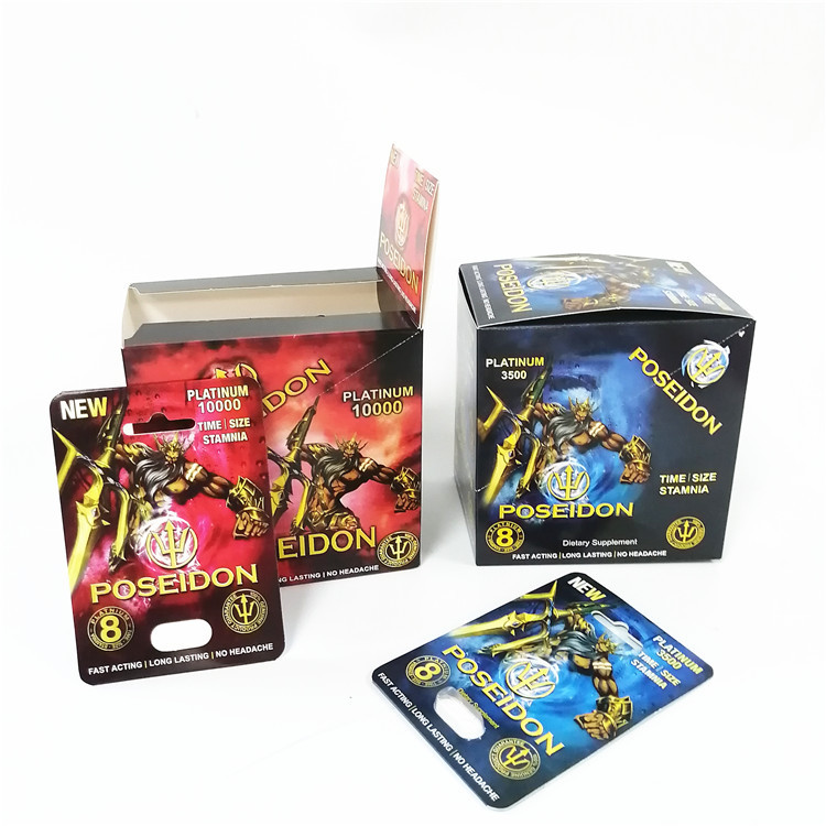 サイのまめカード人の男性の強化の丸薬頭部のカプセルの容器を包む性の補足の性の丸薬