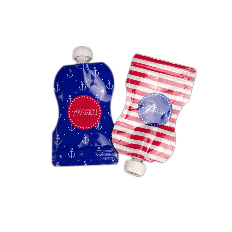 Nyのスモール・キャピタル/ノズルが付いている液体のために包む物質的な口の袋