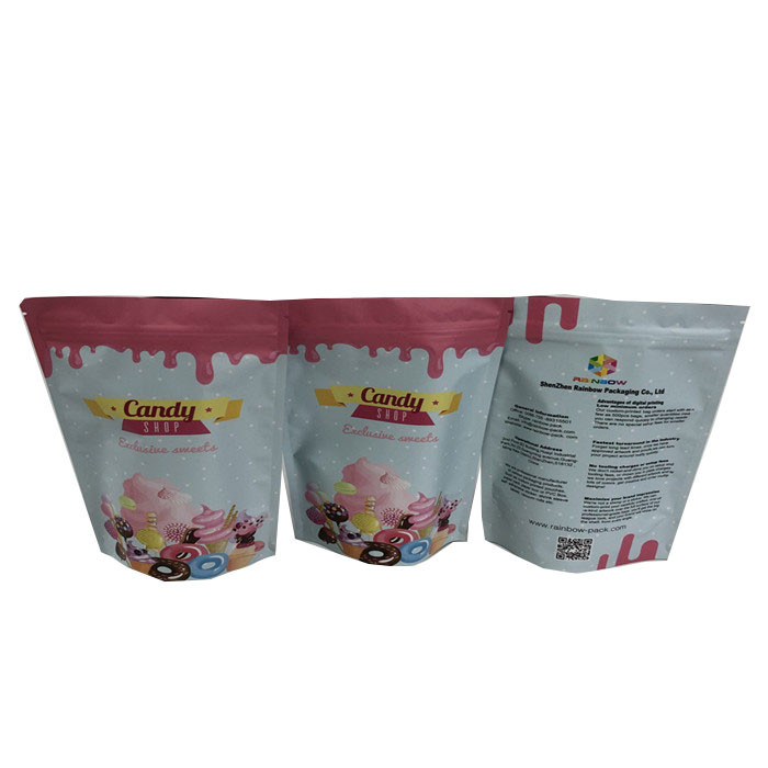 280g蛋白質の振動Doypack 100つのミクロンの無光沢のマイラーのジッパー袋