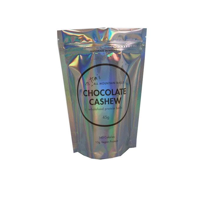 卸売によってカスタマイズされるレーザー光線写真薄板にされたジッパー ロックのプラスチック マイラーの袋蛋白質の球袋