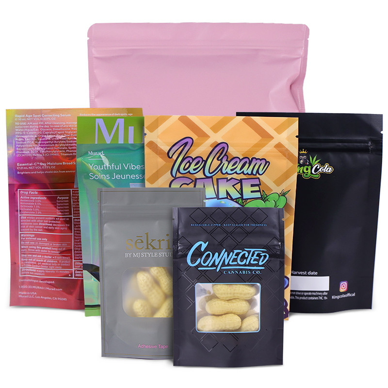 アルミ ホイルのジッパー ロックCMYK MOPPのヒート シールのマイラー袋