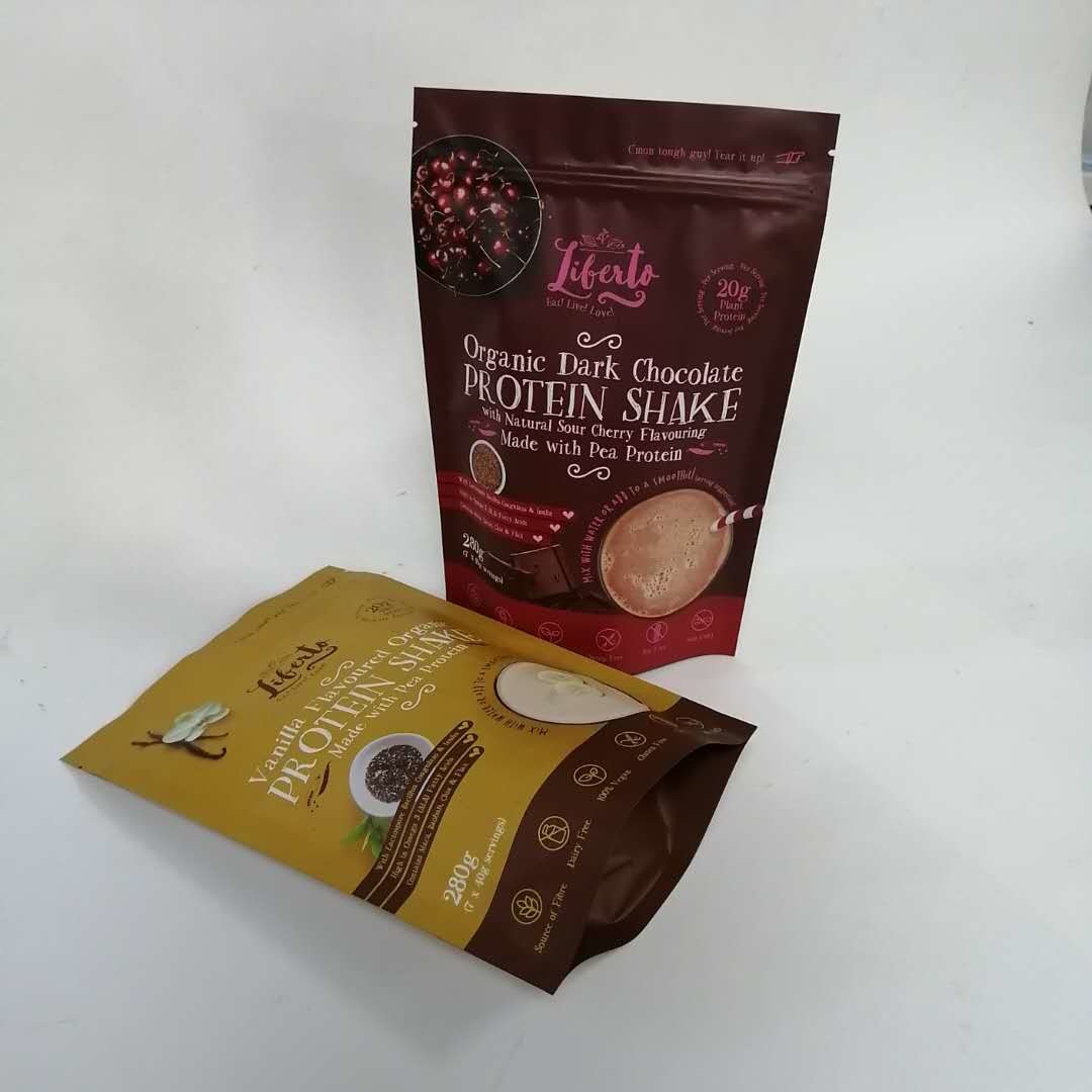 120ミクロンは無光沢蛋白質を粉にするマイラーのジッパーの袋を立てる