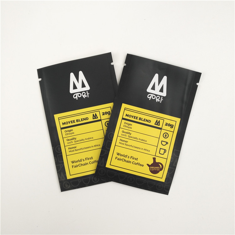 250g 500gのコーヒー豆MOPP VMPETは弁が付いている袋を立てる