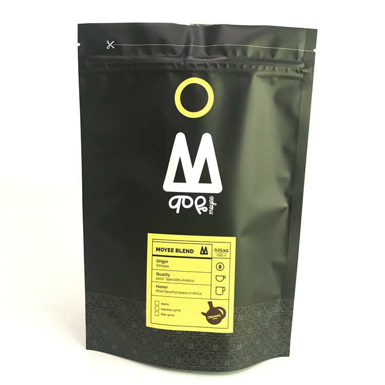 ジッパーのマイラー袋が付いている袋の上の注文の印刷されたマットのアルミ ホイルの立場