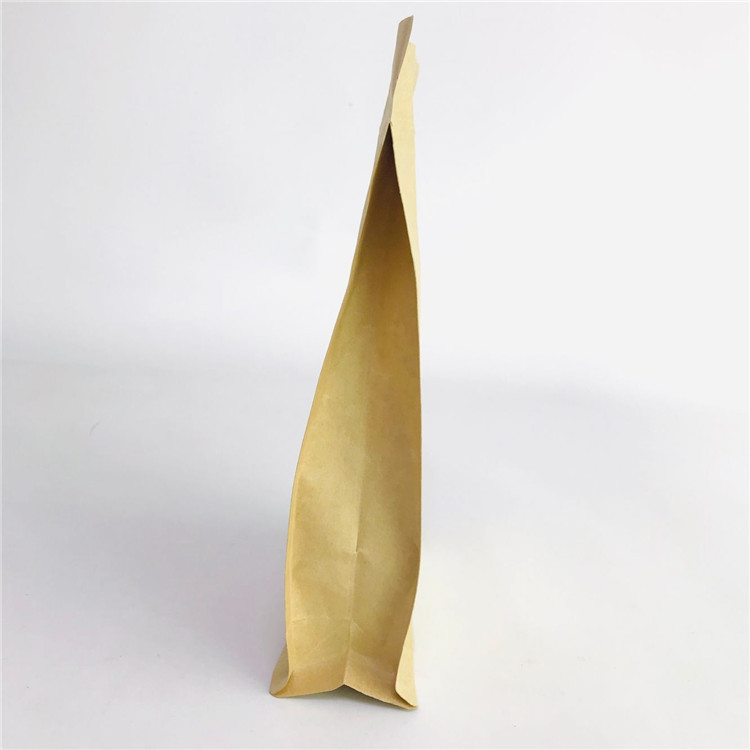 受け入れられる注文はジッパーが付いている環境に優しい袋のクラフト紙PLA袋を立てる