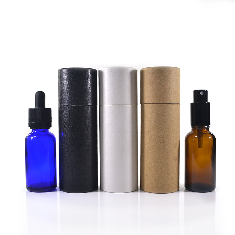 化粧品の包装10ml 15ml 20ml 30ml 50ml 100mlはクラフトのボール紙の白いブラウンの黒いペーパー管をリサイクルした