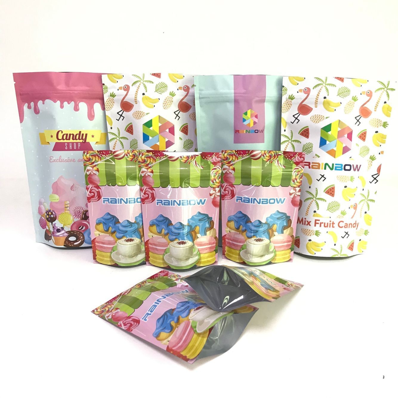 デジタル印刷はアルミ ホイルの提示を袋に入れるキャンデーの包装袋を立てる