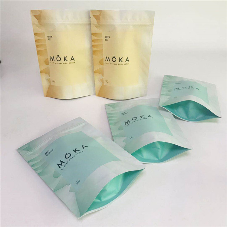 ボディは無光沢のアルミ ホイルの印刷するデジタルが包装袋をバス ソルト包装袋をごしごし洗う