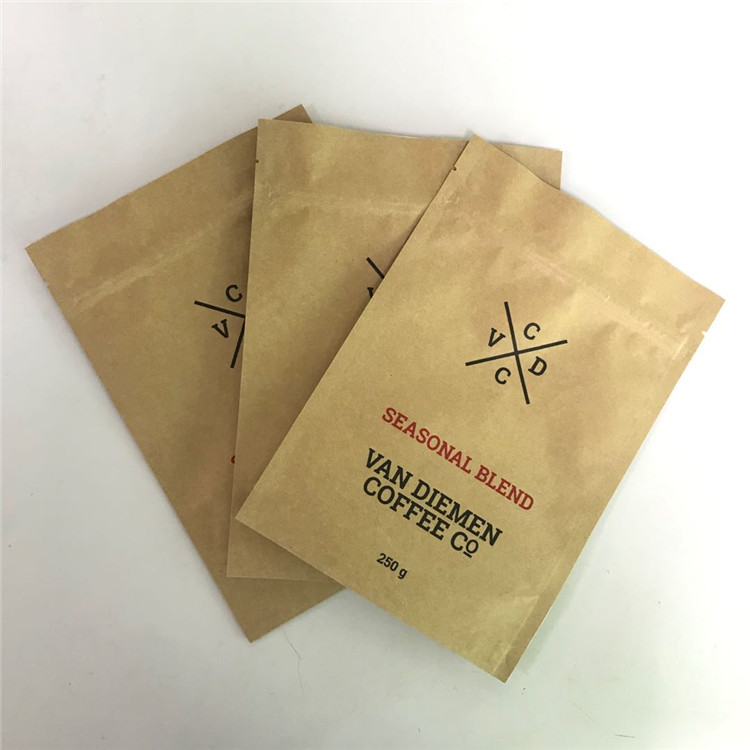 クラフトのジッパー ロックは破損のノッチおよび無光沢の窓が付いている袋を立てる