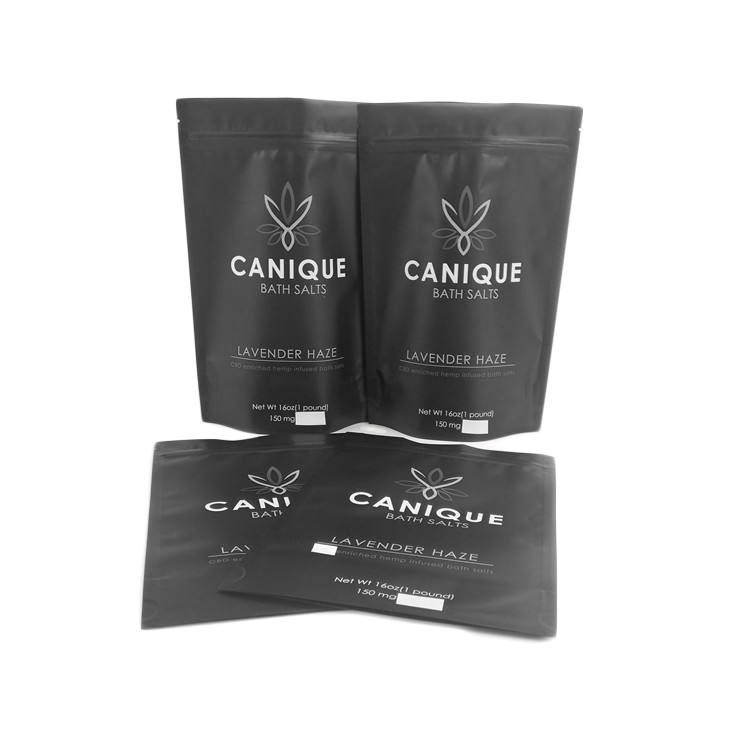 臭いの証拠は食品等級のジッパーを袋に入れる花の種の金属光沢がある銀製の注文のロゴ16OZのバス ソルトのマイラー乾燥した袋を袋に入れる