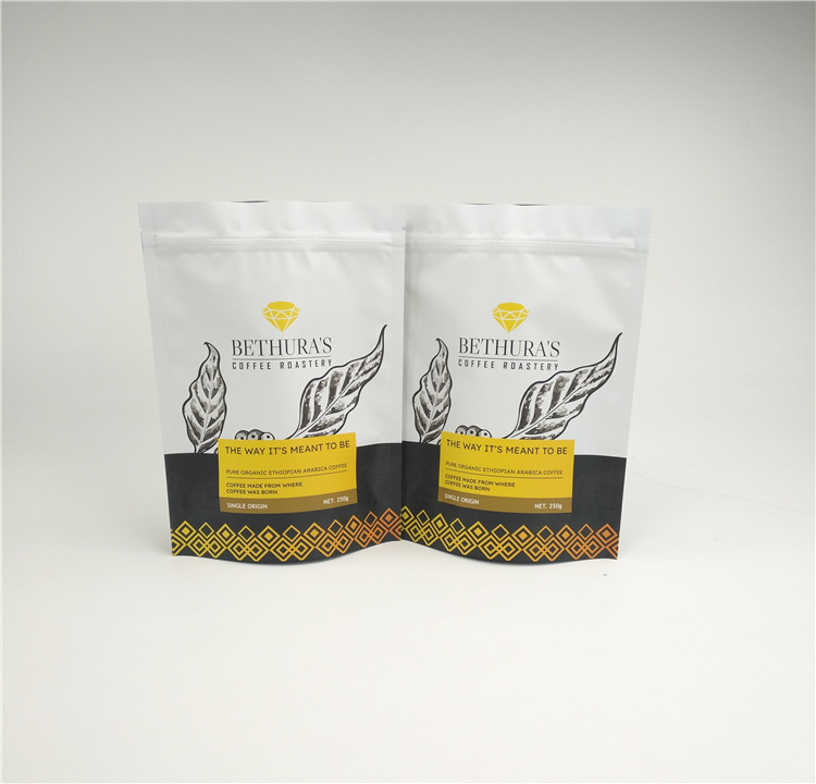 140mic MOPPのコーヒー豆のための再使用可能な側面のガセットのマイラー袋