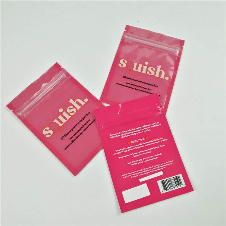 小型量の明確な前部デンタル フロスのこつの穴のポリ袋のアルミ ホイルのデジタル印刷物のジッパー ロック袋の包装