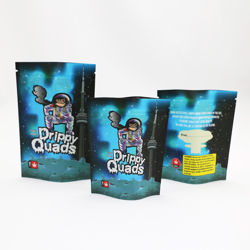 ホイルのジッパーの臭いはCMYKマイラーの雑草の包装袋を検査する