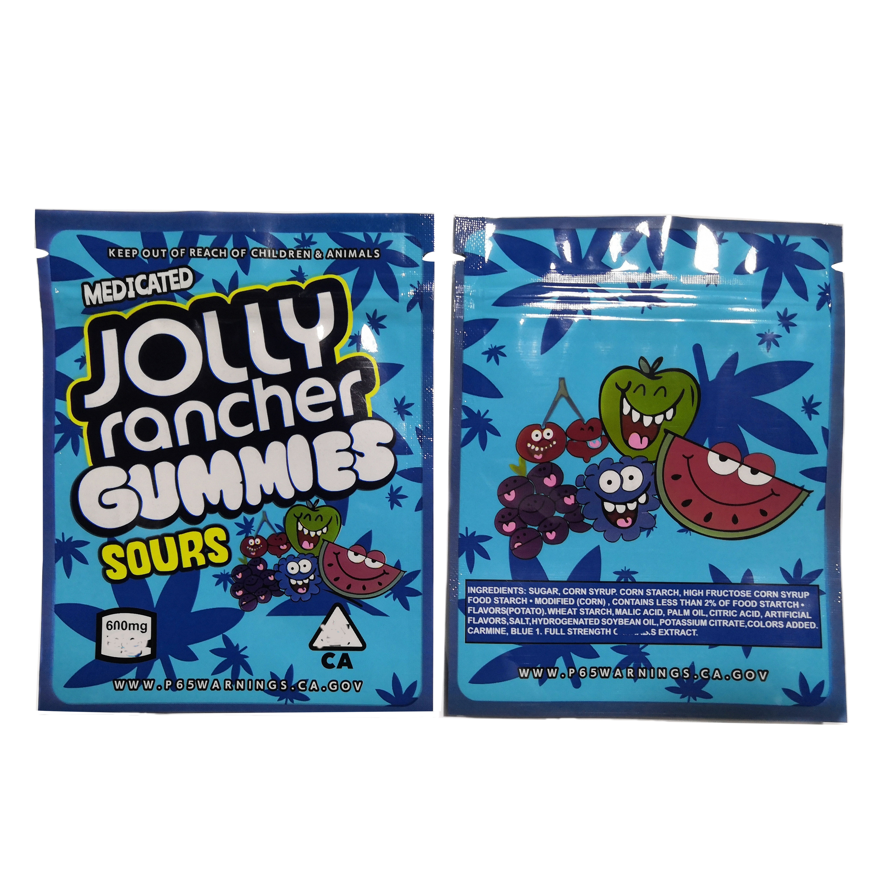 200mic CBD Gummiesキャンデーのマイラー袋THCのインド大麻