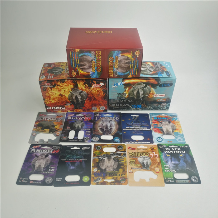 カプセルのための極度のヒョウのFDAの性の丸薬3Dサイのまめカード