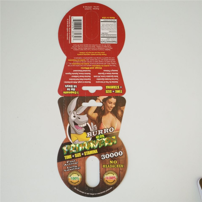 ホログラムの熱い押すカプセル包装カードRhuno 100K