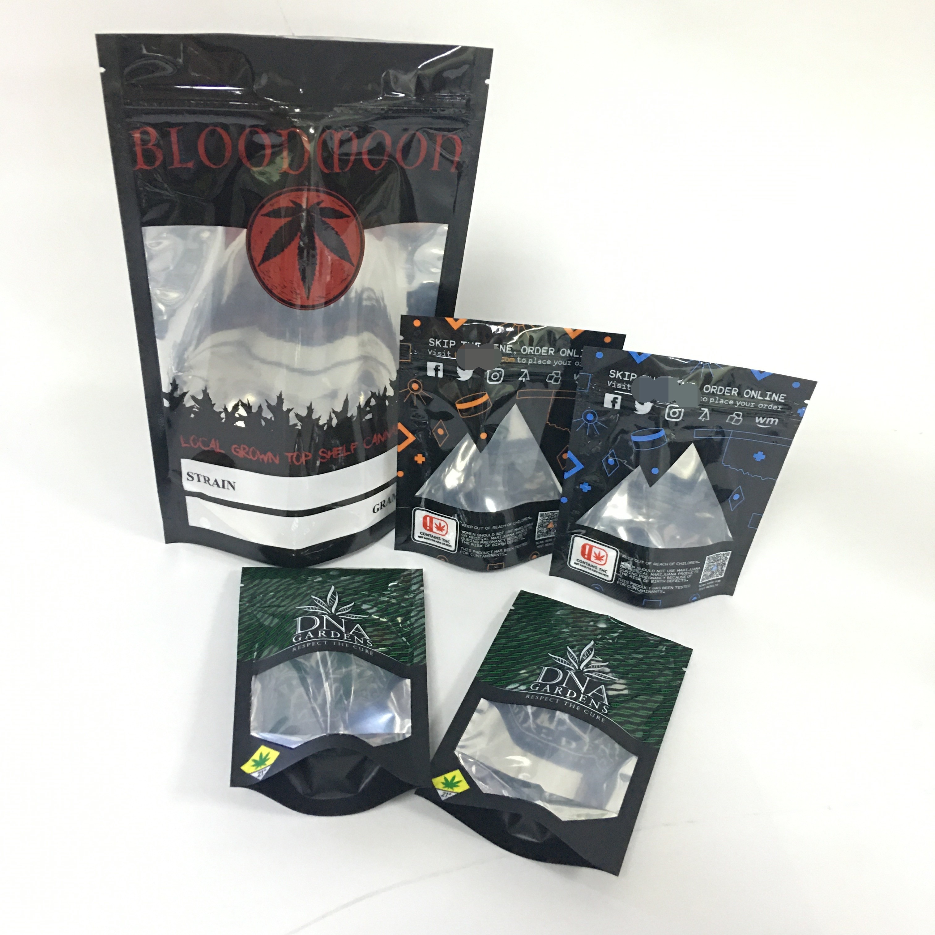 CMYK 120micronの粘着性再使用可能なアルミ ホイルの袋Cbdを粉にしなさい