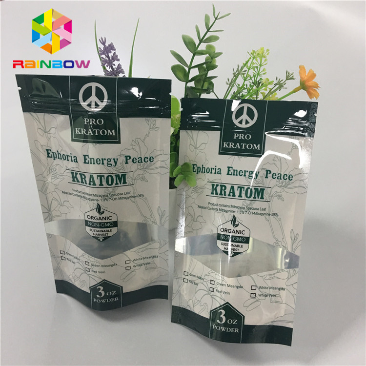 臭いの証拠のマイラーのResealable Ziplockは窓が付いている袋を立てる