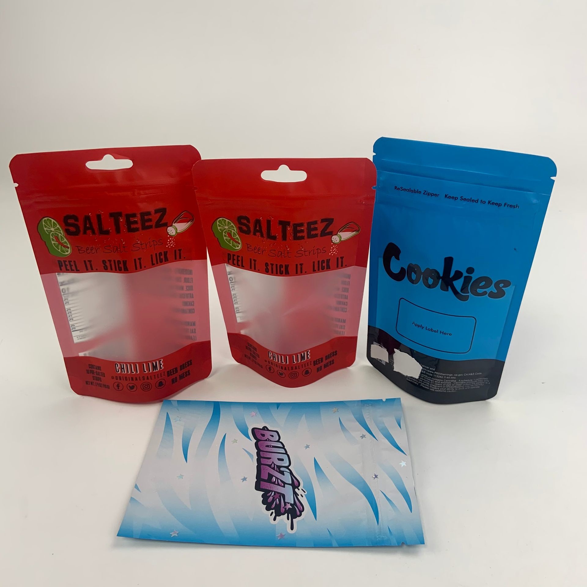 CBDオイルのゆとりの窓マイラーはプラスチック包装袋の子供の証拠を失敗させる